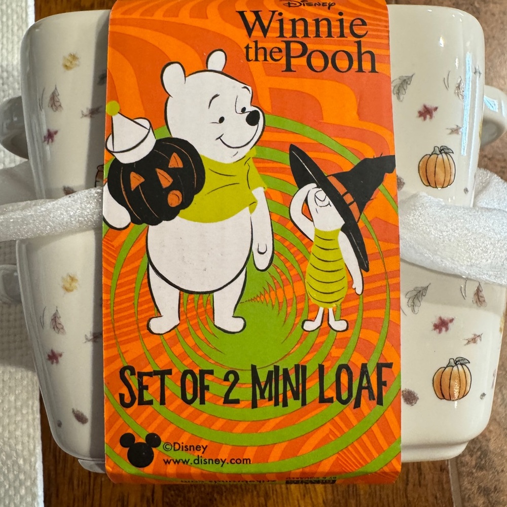 Disney Winnie the Pooh Mini Loaf Set - White and Orange